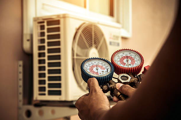 Professional Ductwork Repair technician working in Corinth, NY